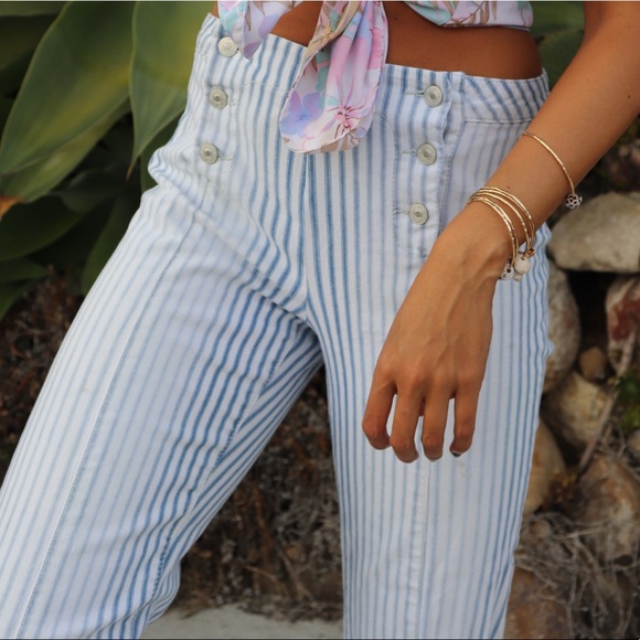 pinstripe bell bottoms